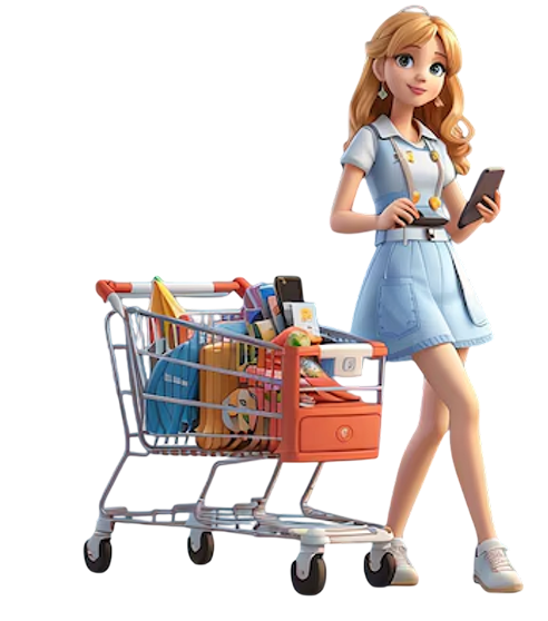Shopping Cart Character